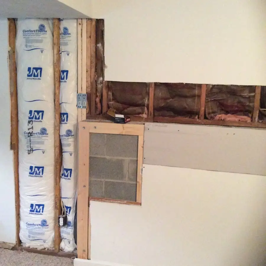 Wall insulation replacement during Contents Cleaning & Restoration in Hammond